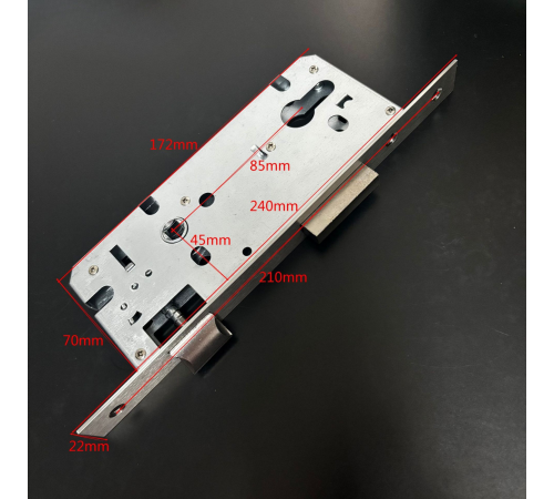 Врезной замок для двери 8545 с язычком 