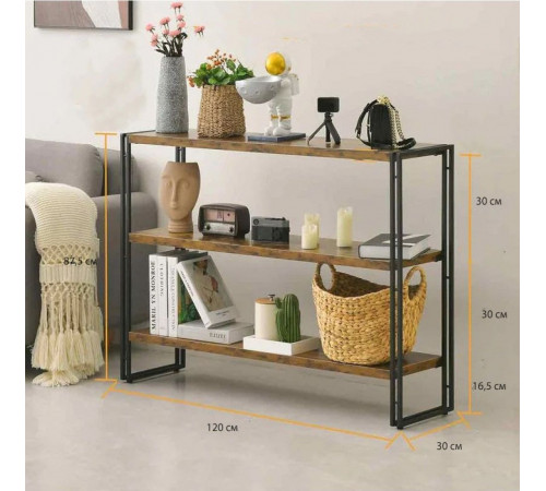 3-ярусный стеллаж MSM для офиса, спальни, кухни или ванной комнаты