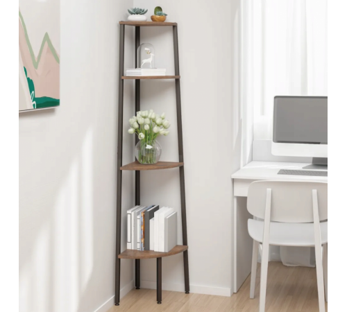 4-ярусный угловой стеллаж MSM Loft – вместительное решение для углового пространства