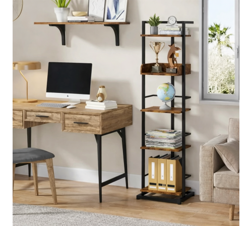 5-ярусный стеллаж MSM – узкий и практичный стеллаж с пятью полками.