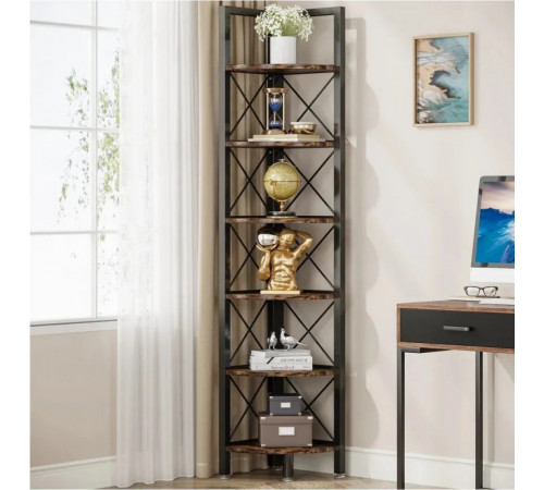 6-ярусный угловой стеллаж MSM – идеальное решение для небольшого пространства.