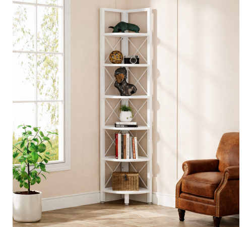 6-ярусный угловой стеллаж MSM – идеальное решение для небольшого пространства.