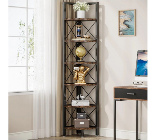 6-ярусный угловой стеллаж MSM – идеальное решение для небольшого пространства.