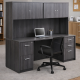 At Work Credenza Desk & Hutch Set - MSMLOFT