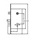 KEDR CLASS Замок врезной 252RL-C(евро МОНОБЛОК под ручку)