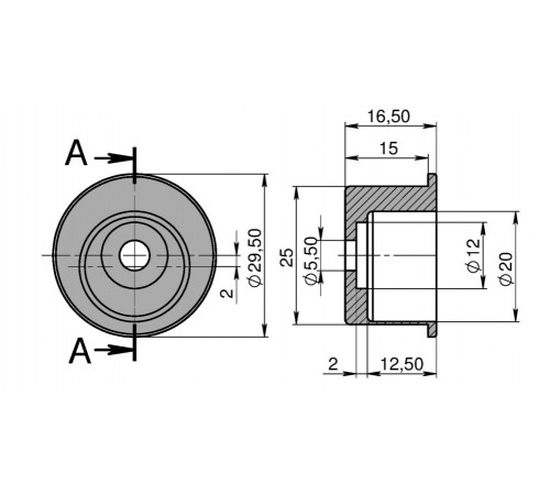 KEDR Ексцентрик для регулювання засувки дверей