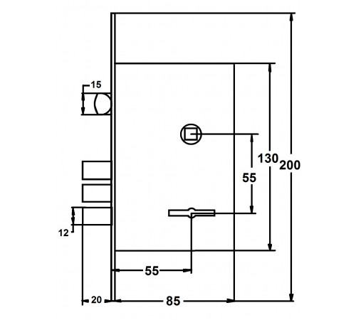 KEDR Замок CLASS 008 (55мм)
