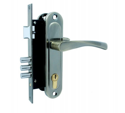 KEDR Замок CLASS врезной с ручками 1523-M60-AB