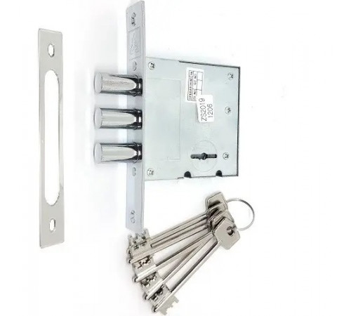 KEDR Замок Class 1001 врезной сувальдный со встречной планкой