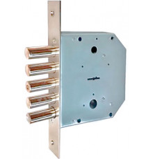 KEDR Замок врезной сувальдный 0601 (без тяг, латунный ключ)