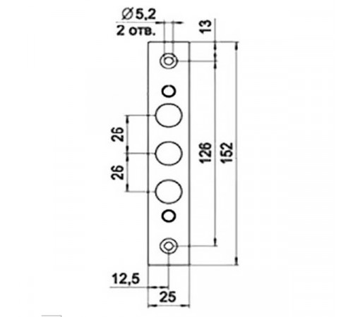 KEDR Обратная планка CLASS к замку 0402