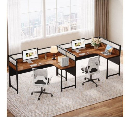 L-образный угловой офисный стол (140×120×110 см)