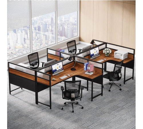 L-образный угловой офисный стол (140×120×110 см)