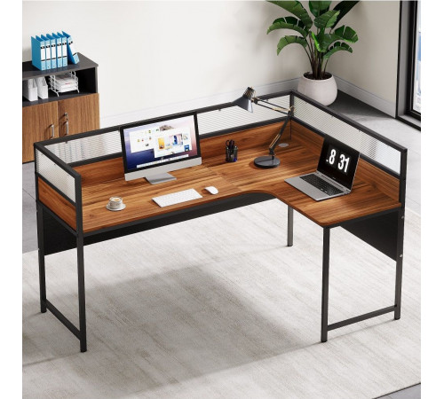 L-образный угловой офисный стол (140×120×110 см)