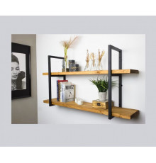 LOFT SHELF подвійна полиця, сосна, лофт, підвісна полиця, для вітальні, для кухні
