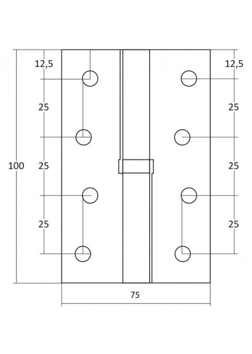 Завіса KEDR 100*75-G правий