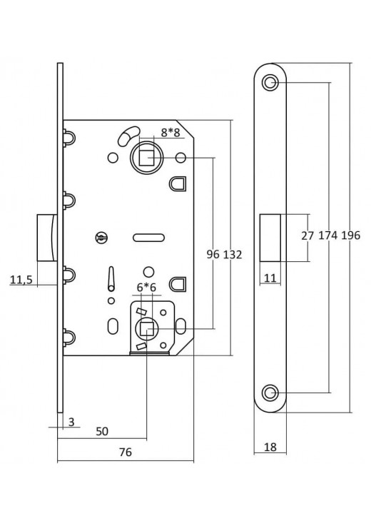 Міжкімнатний механізм  CLASS 410B-S KEVLAR GRAFFIT