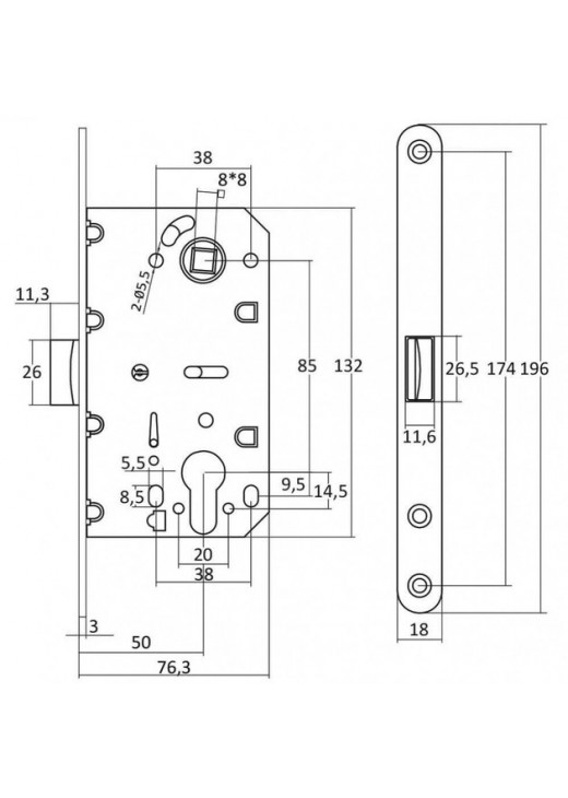 Механізм замку CLASS 410C-S KEVLAR  Graffit Механізм замку CLASS 410C-S KEVLAR  Graffit