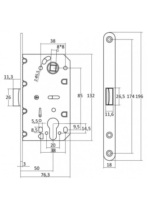 Механізм замку CLASS 410C-S KEVLAR  (аналог EVO євро) NI Механізм замку CLASS 410C-S KEVLAR  (аналог EVO євро) NI