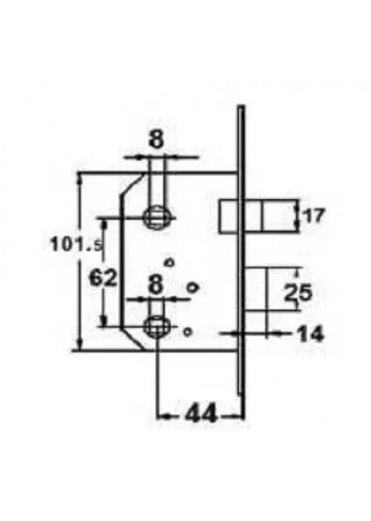 Міжкімнатний механізм CLASS 251 GP WC