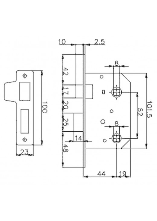 Міжкімнатний механізм CLASS 251 AB WC