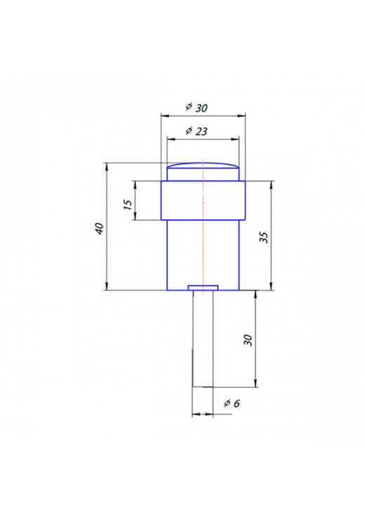 Стопор дверний підлоговий CLASS 014 GP