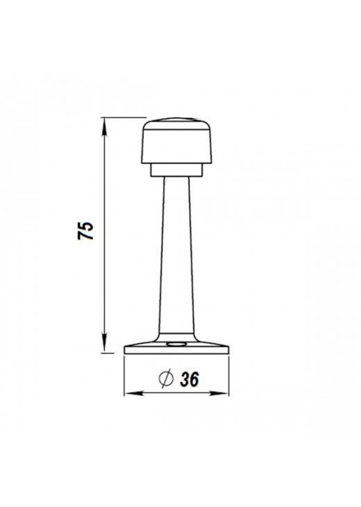 Стопор дверной настенный CLASS 015