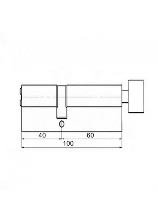 Циліндр KEDR BRASS M100 ZCN (40*60T) brass key Циліндр KEDR BRASS M100 ZCN (40*60T) brass key