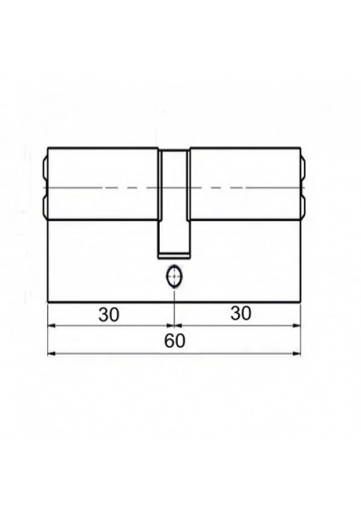 Циліндр KEDR BRASS M60 ZG (30*30) brass key Циліндр KEDR BRASS M60 ZG (30*30) brass key