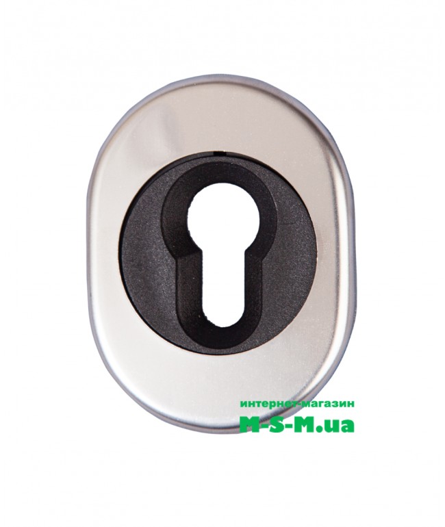 Накладки для циліндрових замків Аріко люкс чорний-хром