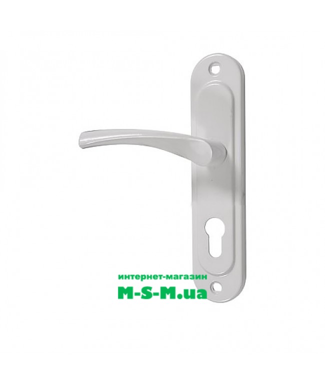 Дверна ручка на планці Аріко 55 мм білий