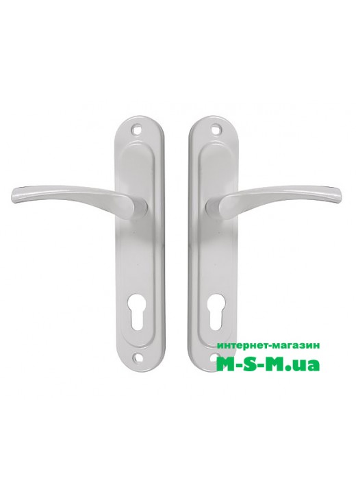Дверна ручка на планці Аріко ЗВ 85 мм світло-сірий
