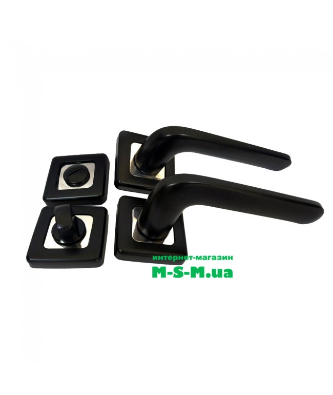 Дверна ручка роздільна Аріко ROBOQUATTRO чорний Дверна ручка роздільна Аріко ROBOQUATTRO чорний