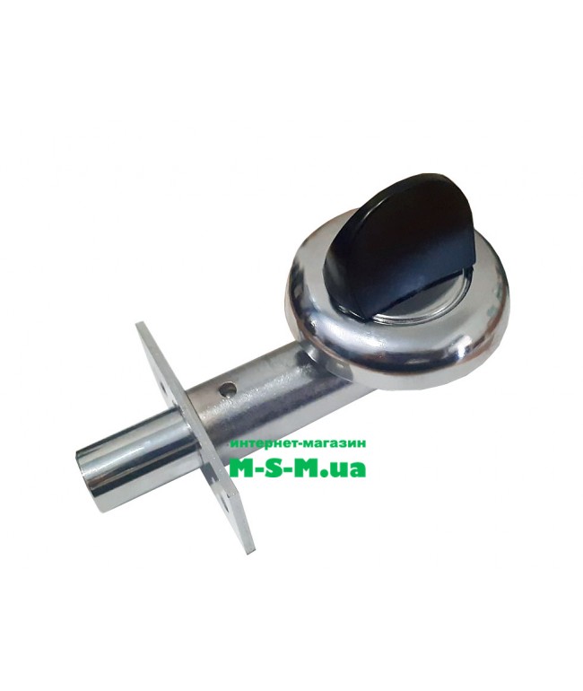 Засувка одностороння врізна Аріко Чорний/Хром