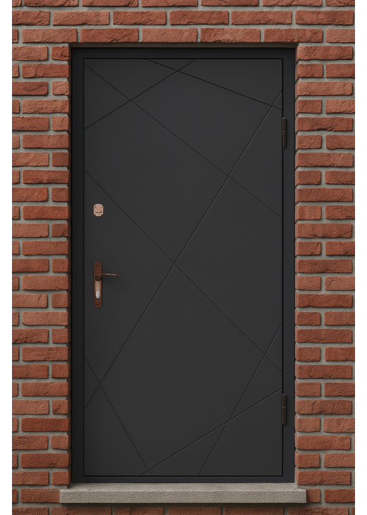 Вхідні двері Вулкан 860×2050 / 960×2050 мм з МДФ накладками та двома замками (права/ліва) Вхідні двері Вулкан 860×2050 / 960×2050 мм з МДФ накладками та двома замками (права/ліва)