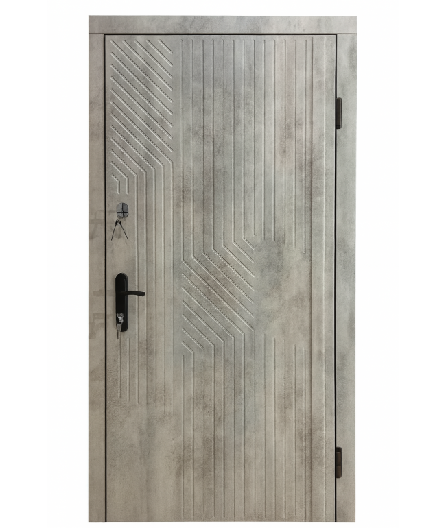 Вхідні двері Вулкан 860×2050 мм з МДФ з обох боків і двома замками