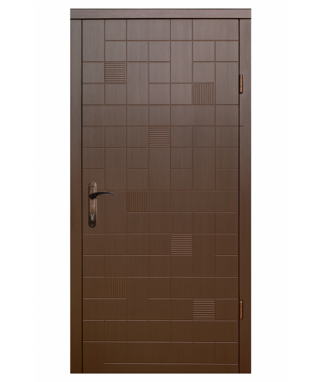 Вхідні двері Вулкан 860×2050 мм з МДФ з обох боків, ліва, два замки