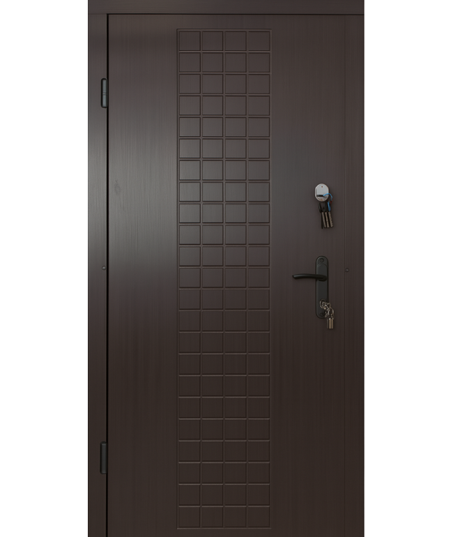 Вхідні двері Вулкан 62966, МДФ з двох сторін, метал 1,2 мм, 65 мм, 2 замки