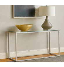 Консоль Hilton C 120х40 Прозорий/Срібний MSMLOFT