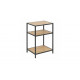 Приставний столик Bedside 3-ярусний у стилі Loft