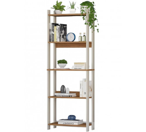 Стелаж 5 полицями, дуб Сонома — стиль лофт і надійність