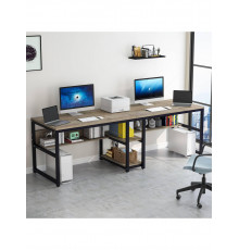 Стіл двомісний з полицями