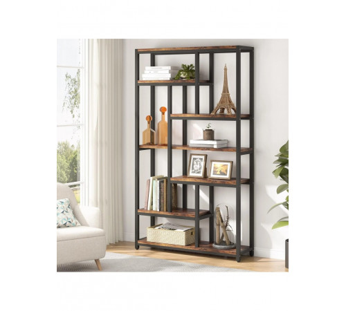 Стеллаж 7-ярусный с открытыми полками, 200×100×30 см