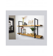 LOFT SHELF подвійна полиця, сосна, лофт, підвісна полиця, для вітальні, для кухні