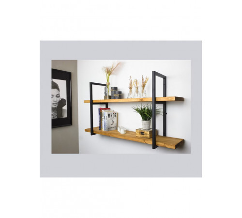 LOFT SHELF подвійна полиця - масив сосни, подвійні полиці