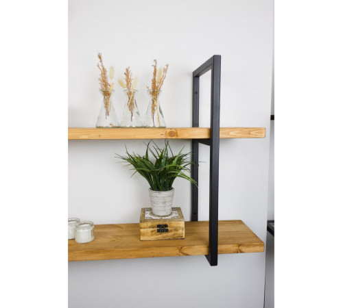 LOFT SHELF подвійна полиця - масив сосни, подвійні полиці