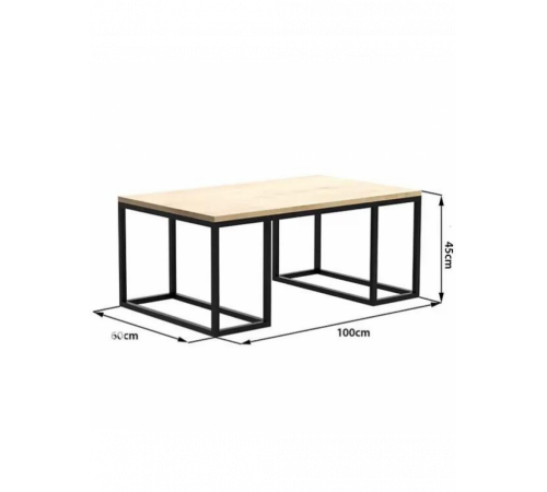 Журнальный столик GS-3120: Практический лофт для вашего интерьера.