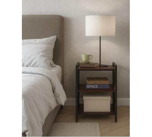 Тумбочка лофт - ДСП + металл