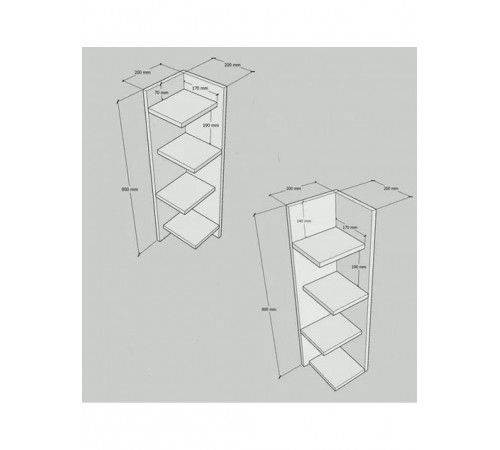 Полиця Silvanya — підлогова полиця LOFT