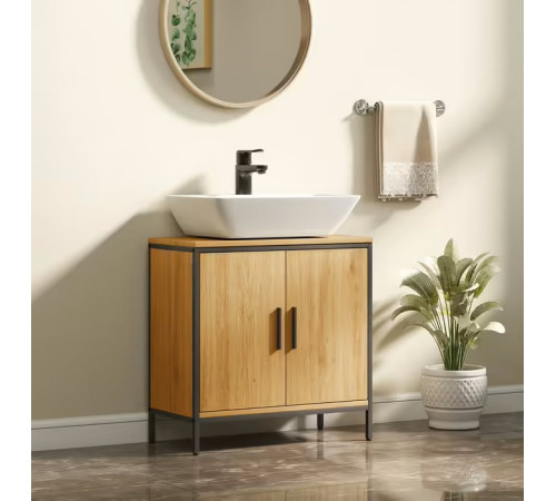 Подставка под раковину, шкафчик с 2 дверцами, 60×30×60 см (MSM)